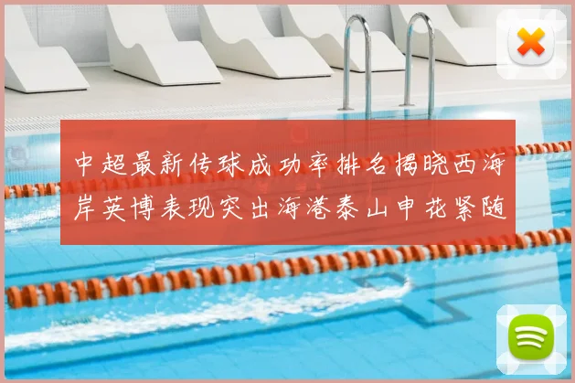 中超最新传球成功率排名揭晓西海岸英博表现突出海港泰山申花紧随其后