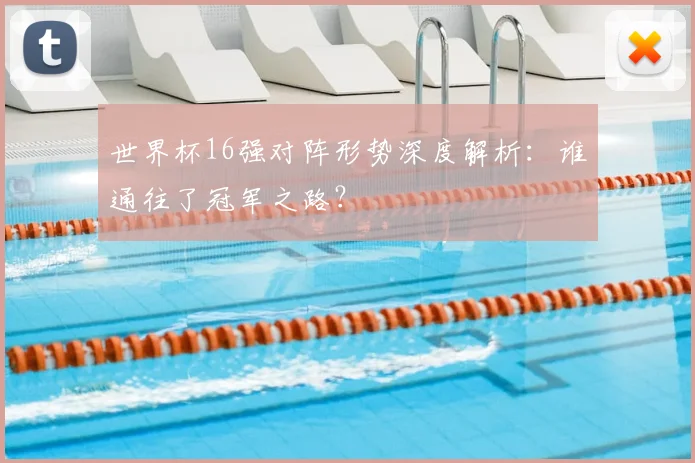 世界杯16强对阵形势深度解析：谁通往了冠军之路？